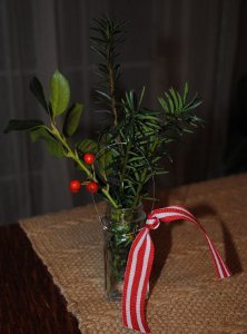 Mason Jar Greenery Ornament