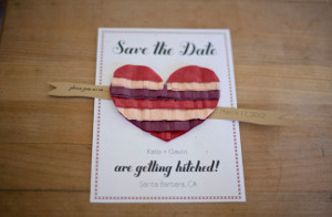 Flirty Fringe Save the Date Cards