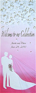 Illuminated Wedding Welcome Sign