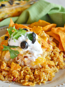 Cheesy Chicken Doritos Casserole