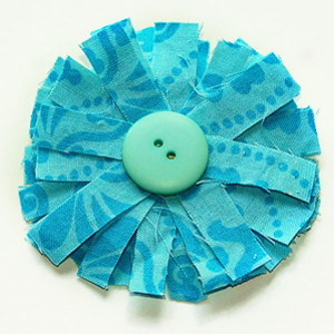 Scrappy Fabric Flower