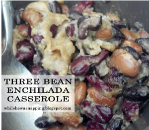 Three Bean Enchilada Casserole