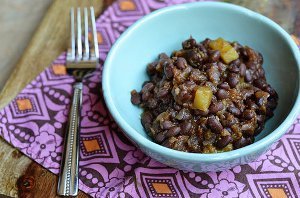 Mango BBQ Black Beans