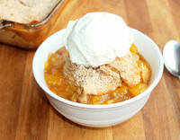 Pie Crust Peach Cobbler