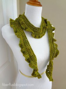 Green Leaf Scarf