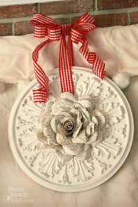 Ceiling Medallion Rose Wreath