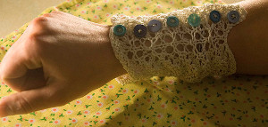 Snowdrop Wrist Warmers