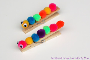 Caterpillar Clothespins