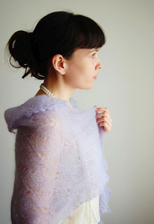 Lilac Love Lace Shawl