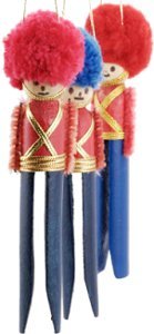 Little Clothespin Soldier Ornaments