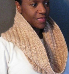 Tunisian Ribbed Cowl