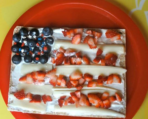 Fruity American Flag Snack