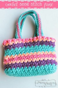 Seed Stitch Summer Purse