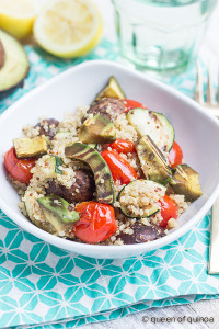 Light Grilled Quinoa Salad with Avocado Light Grilled Quinoa Salad with Avocado