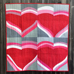 Improv Valentine Wall Quilt