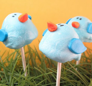 Bluebird Brownie Pops