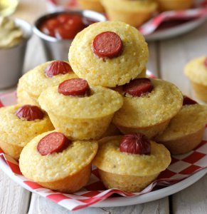 Muffin Tin Corn Dog Bites