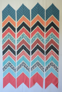 Baby Chevron Quilt Part 2: Making the Rows