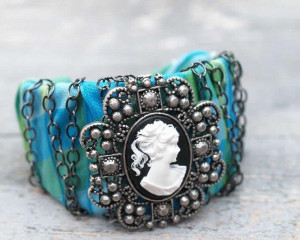 Chained Cameo Cuff