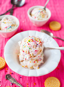 Funfetti Cake Batter Golden Oreo Ice Cream