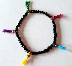 DIY Beaded Tassel Bracelet