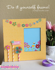 Scrapbook Paper Picture Frame