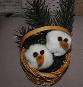 Two Snow-Babies in a Basket