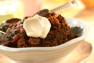 Slow Cooker Gingerbread Cake with Dried Cherries