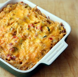 Make-Ahead Chicken Spaghetti Casserole