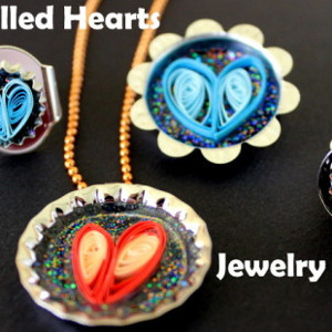 Quilled Hearts Jewelry