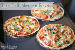 Taco Bell Inspired Mexican Pizzas