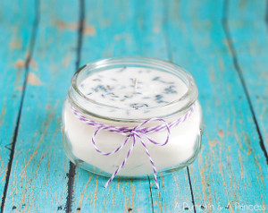 Lavender Mason Jar Candles