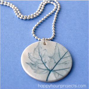 Leaf Imprint Pendant