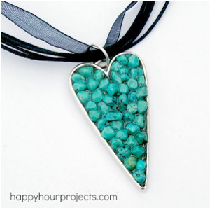 Druzy-Style Resin Necklace