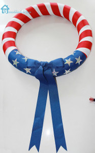 July 4th Ribbon Wreath