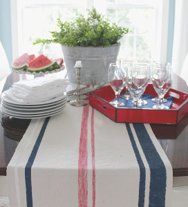 Spirited Striped Table Runner