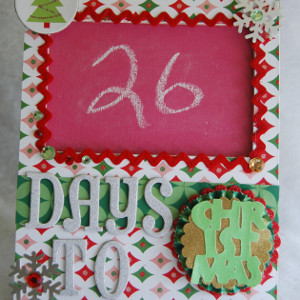 Holiday Countdown Chalk Calendar