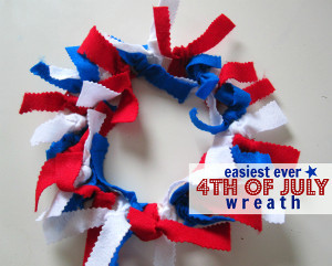 Easy Peasy 4th of July Wreath
