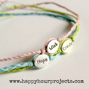 Simple Word Bracelet