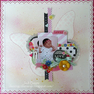 Butterfly Scrapbook Layout