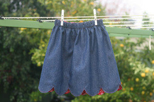 Bluebell Reversible Scalloped Skirt
