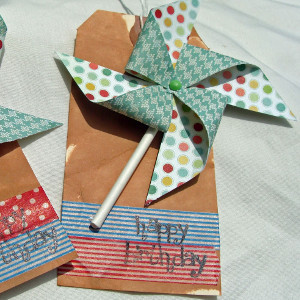 Pinwheel Birthday Gift Tags