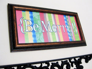 Paper Scraps Christmas Sign