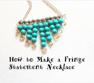 Striking Fringe Statement Necklace