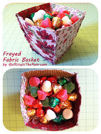 Frayed Fabric Basket