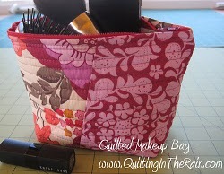 Quilted Make-Up Travel Bag
