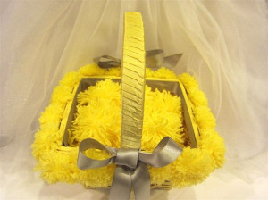 Fun and Frilly Flower Girl Basket