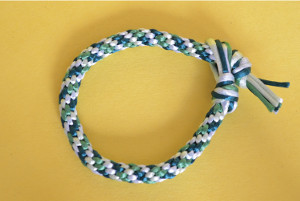 Four-Color Braided Kumihimo Bracelet
