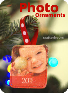 Sewn Paper Photo Ornaments