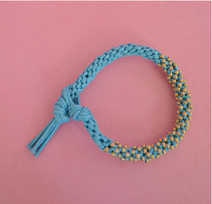 Crimp Bead Kumihimo Bracelet